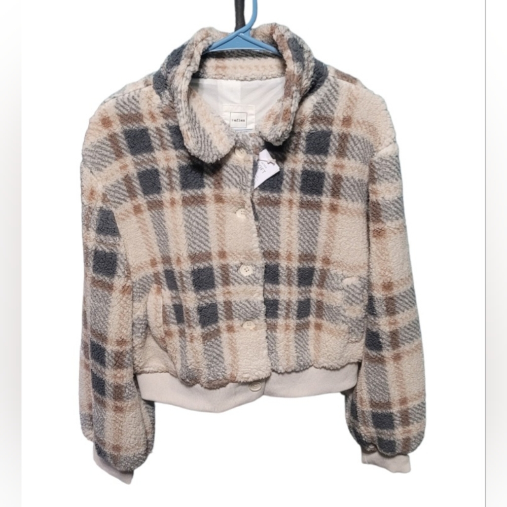 Plaid Sherpa Jacket